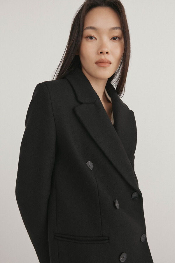 Pedro del Hierro Abrigo largo sastre Negro