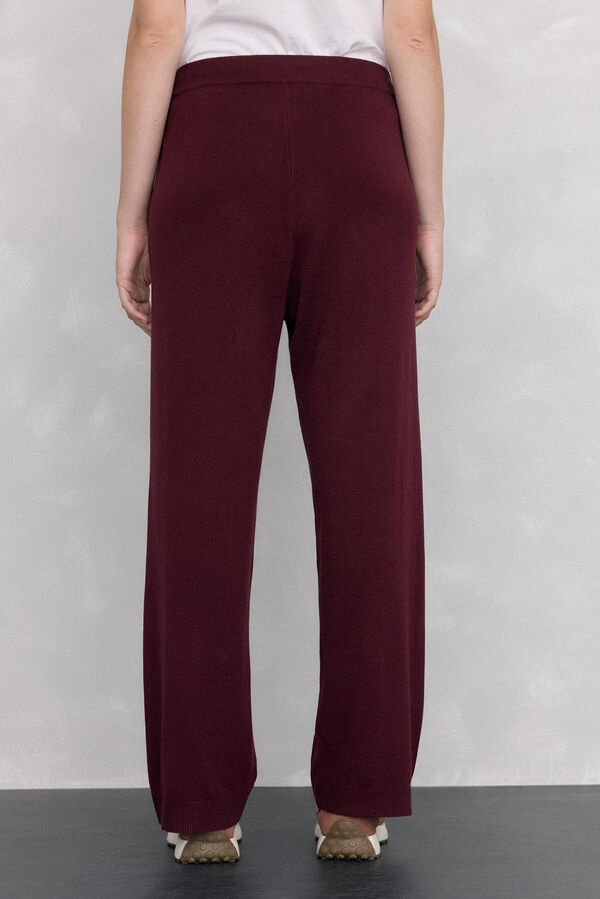 Pedro del Hierro Pantal&oacute;n de punto activewear Burdeos