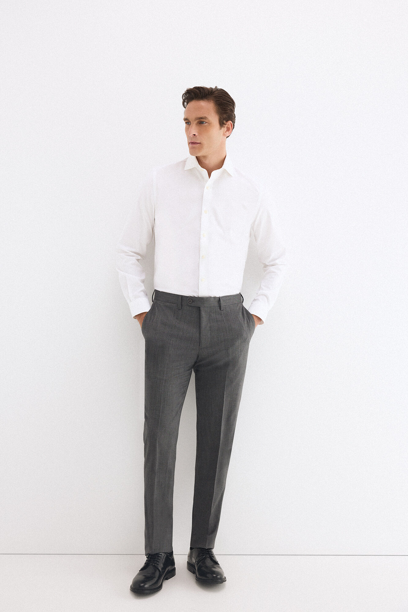 Pedro del Hierro Cal&ccedil;as slim bi-stretch em canvas