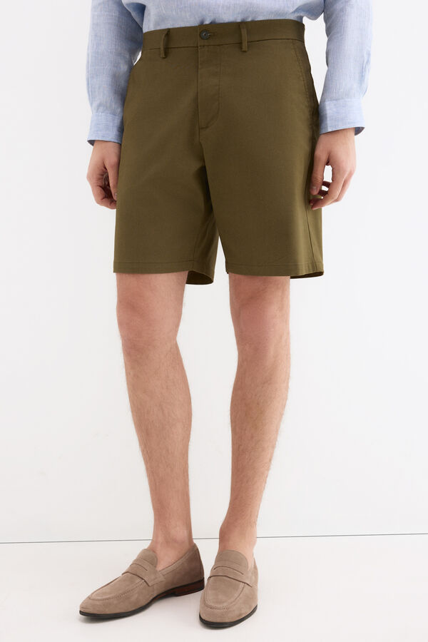 Pedro del Hierro Bermuda estruturada Verde