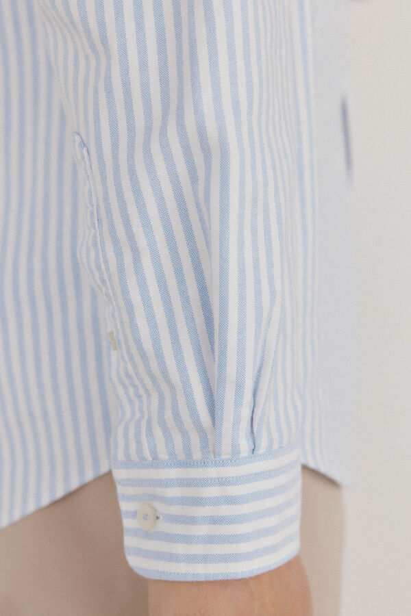 Pedro del Hierro Camisa iconic oxford raya candela Azul