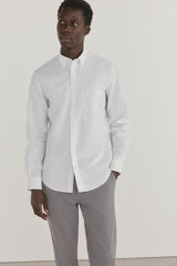 Pedro del Hierro Camisa non iron + antimanchas cuadros Blanco