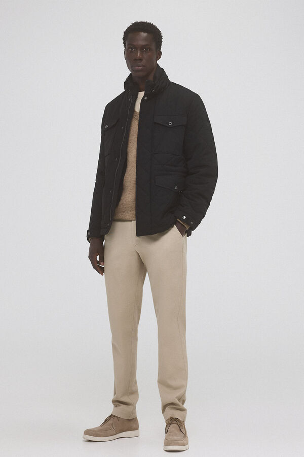 Pedro del Hierro Casaco acolchoado Preto