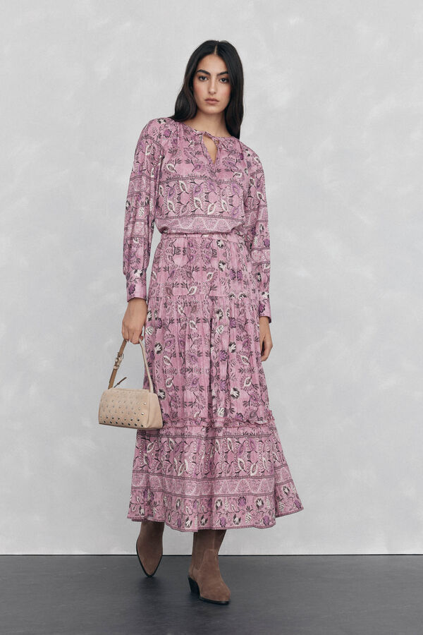 Pedro del Hierro Blusa estampada Morado