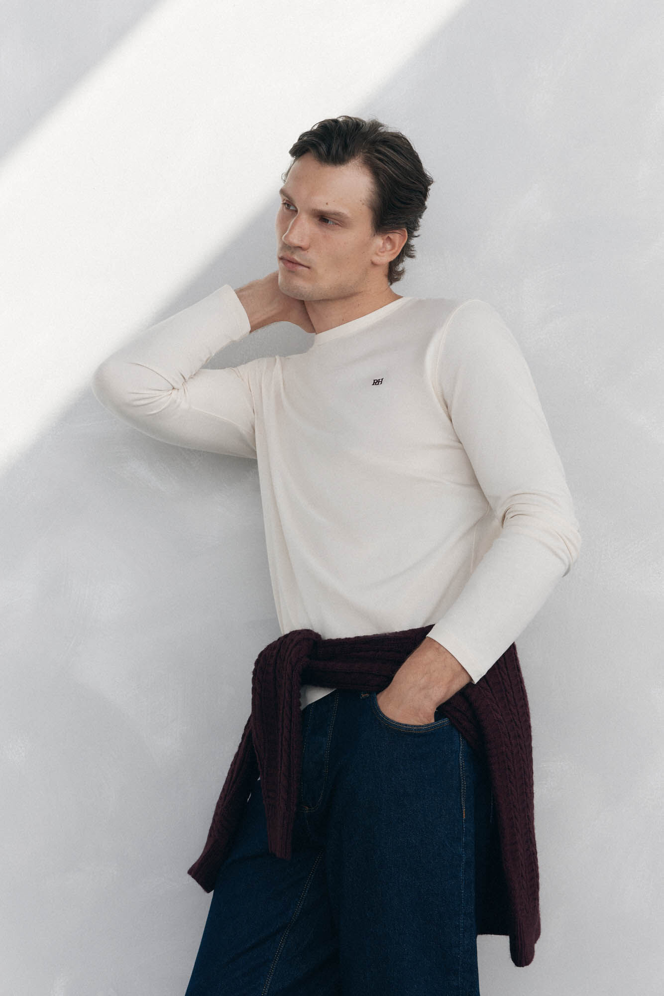 Pedro del Hierro Camiseta b&aacute;sica manga larga