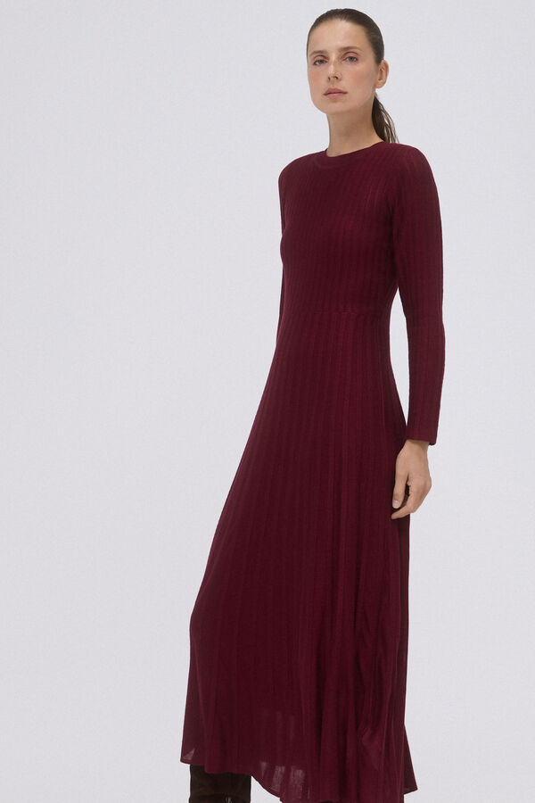 Pedro del Hierro Vestido de punto canal&eacute; Morado