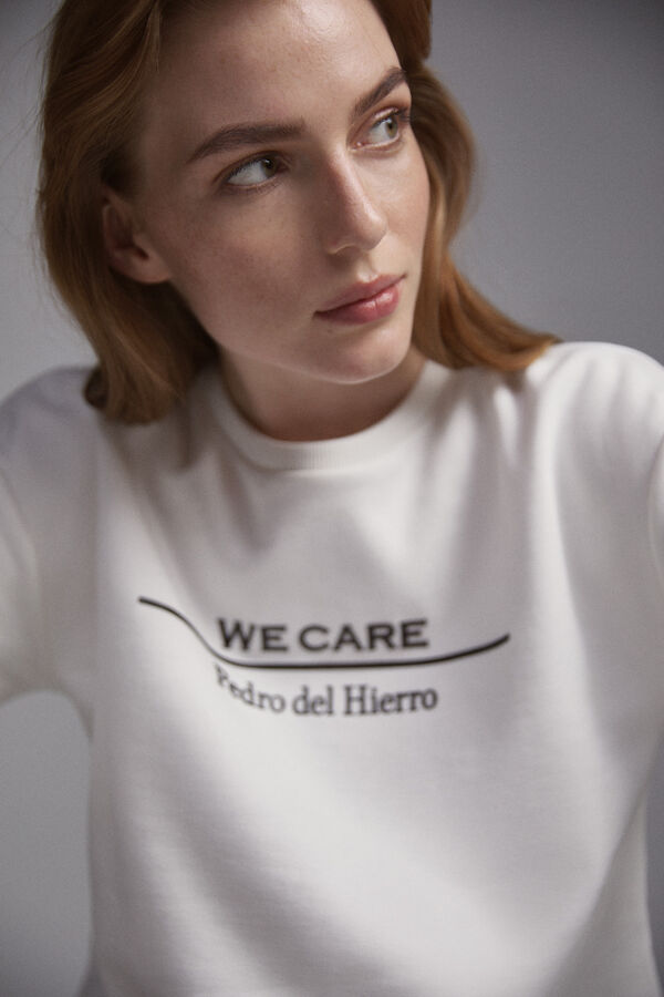 Pedro del Hierro Sweatshirt logo eco Beige