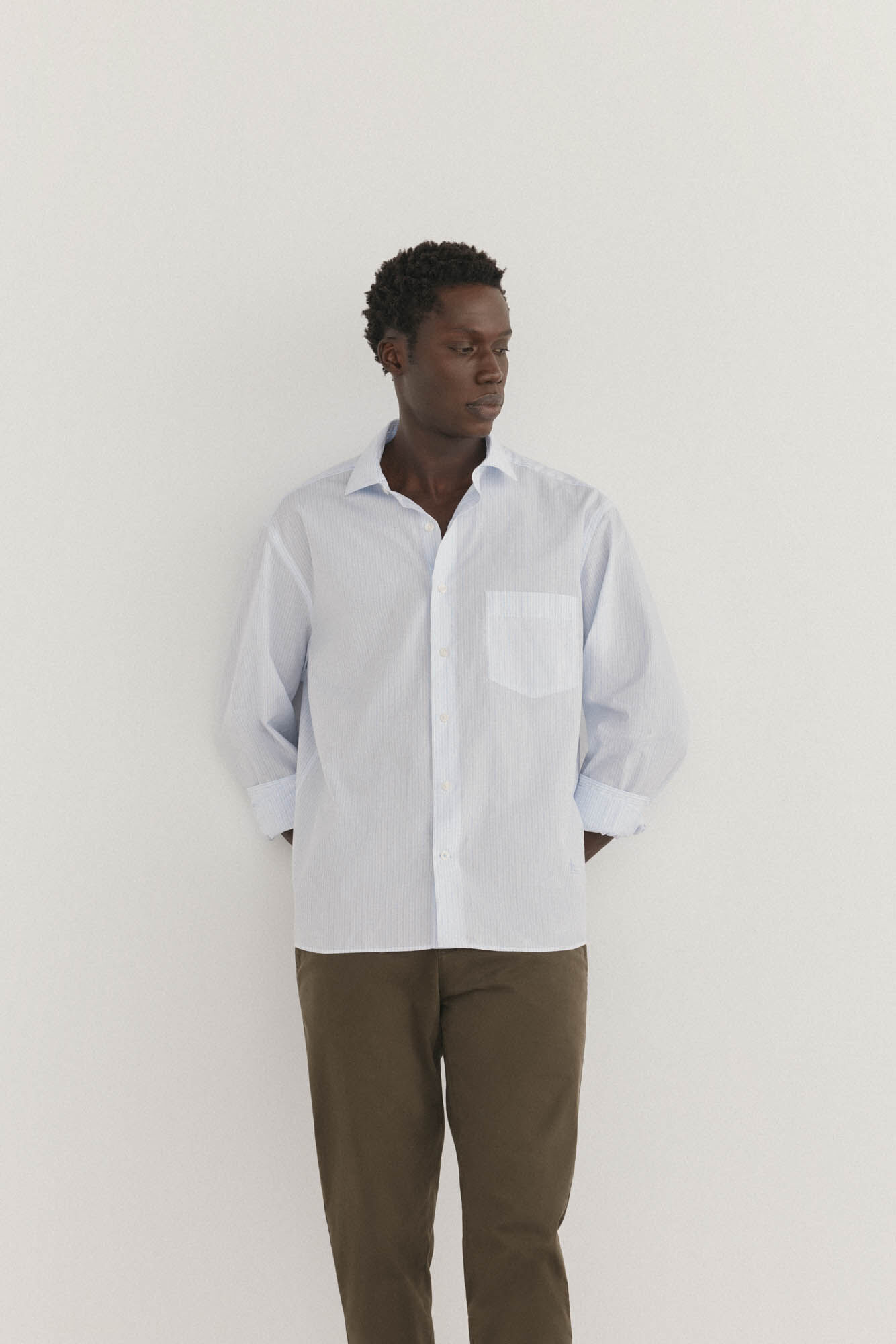 Pedro del Hierro Camisa rayas popel&iacute;n