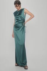 Pedro del Hierro Vestido cut out frunce. Verde