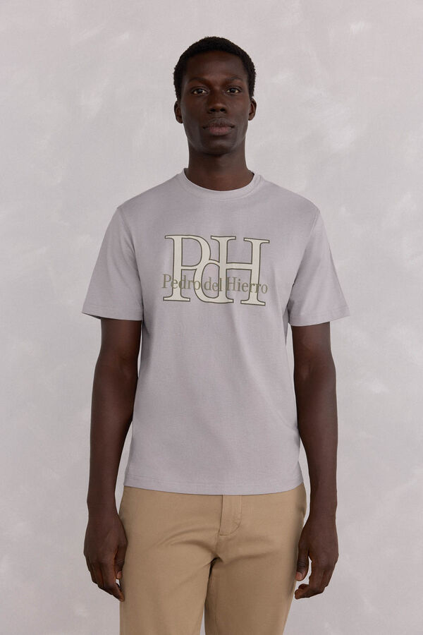Pedro del Hierro Camiseta logo Gris