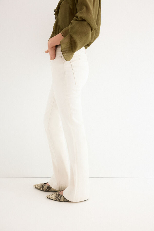 Pedro del Hierro Jeans push-up flare Ecru