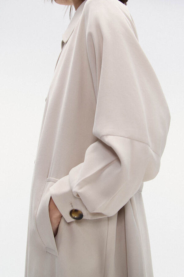 TFP by Tamara Falcó Gabardina fluida Crudo