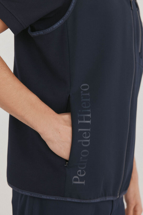 Pedro del Hierro Colete t&eacute;cnico de golfe Azul