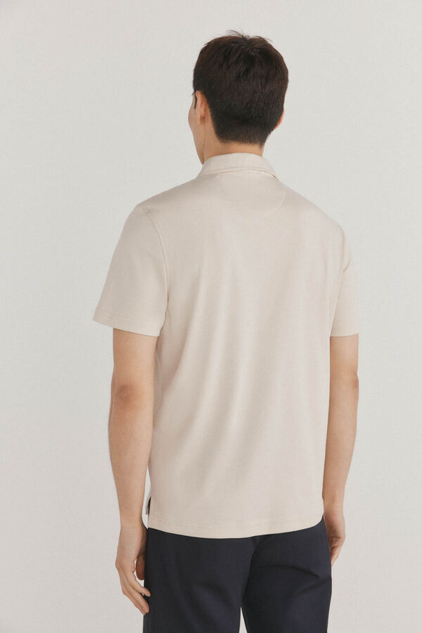 Pedro del Hierro Camisa polo mercerizada Beige
