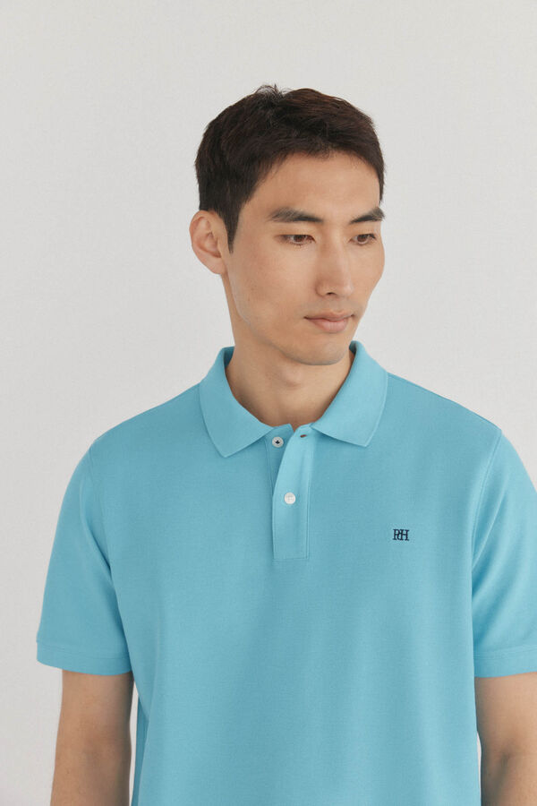 Pedro del Hierro Polo b&aacute;sico piqu&eacute; Turquesa