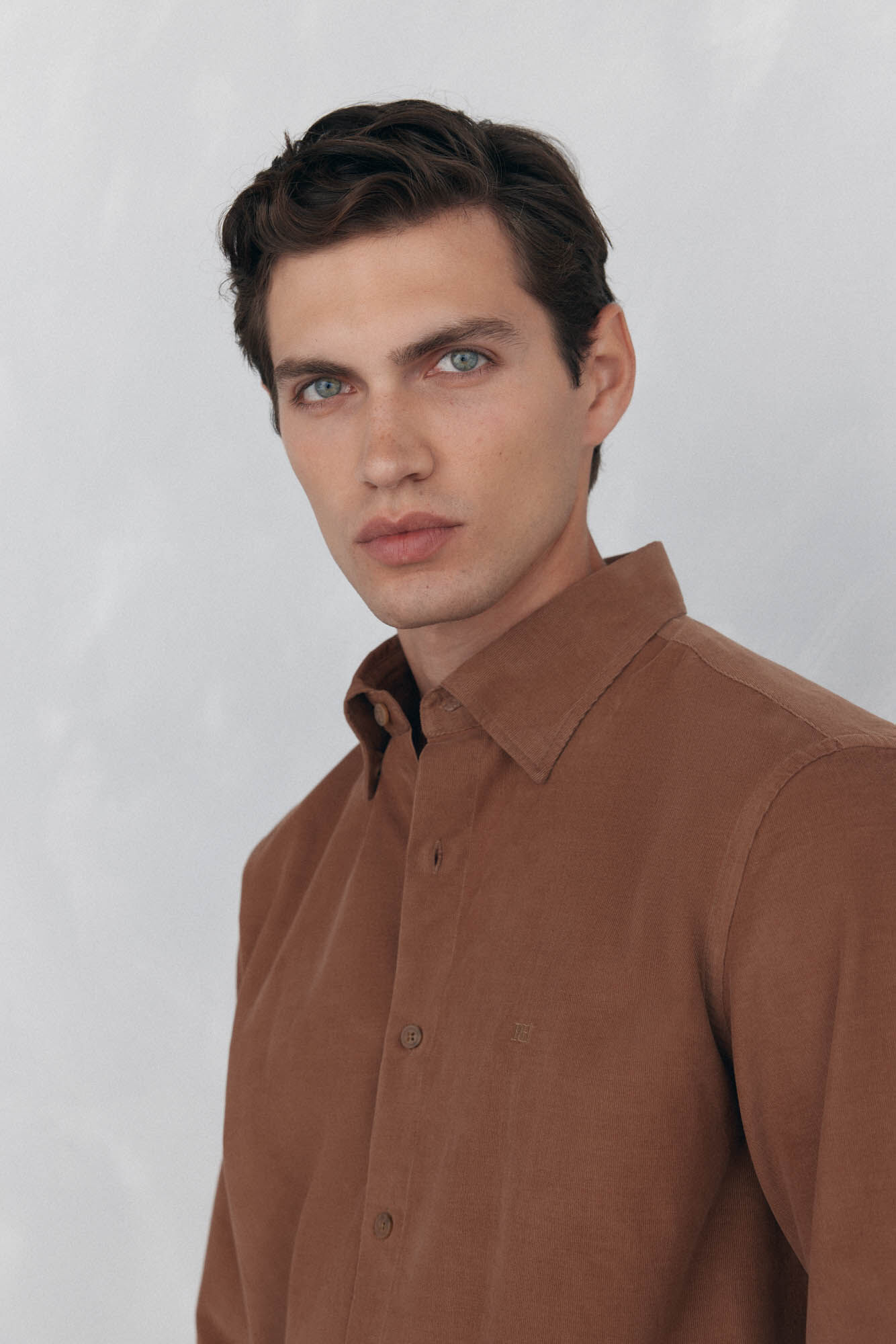Pedro del Hierro Camisa de veludo macio