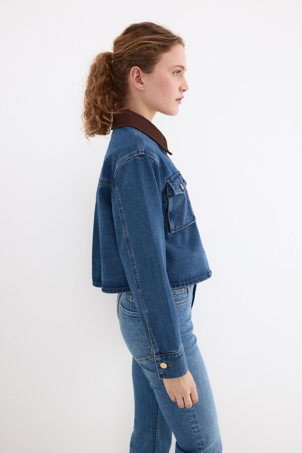 Pedro del Hierro Casaco em denim Azul