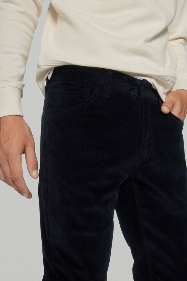 Pedro del Hierro Cal&ccedil;as com 5 bolsos slim fit Azul