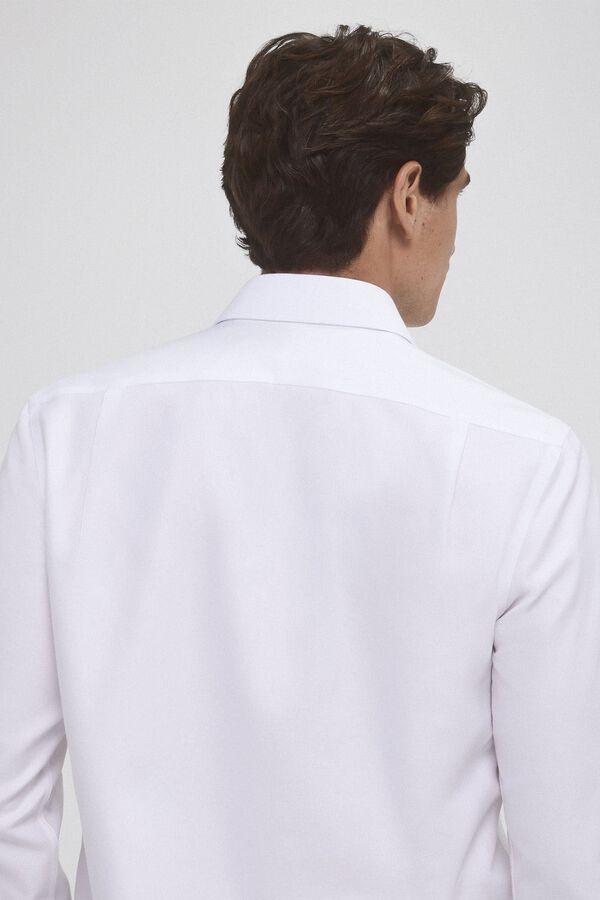 Pedro del Hierro Camisa vestir pu&ntilde;o gemelos non iron + antimanchas Blanco