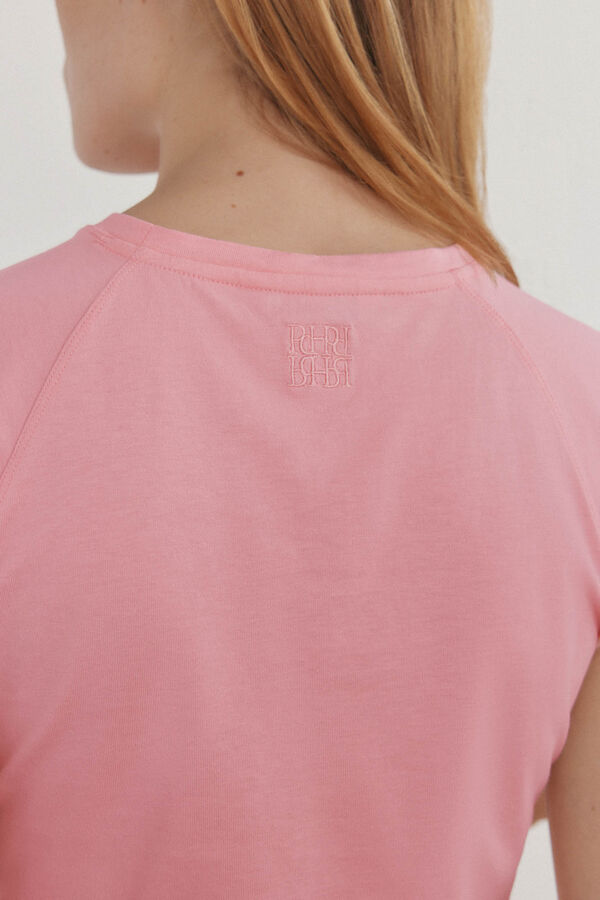 Pedro del Hierro Camiseta b&aacute;sica canal&eacute; Rosa