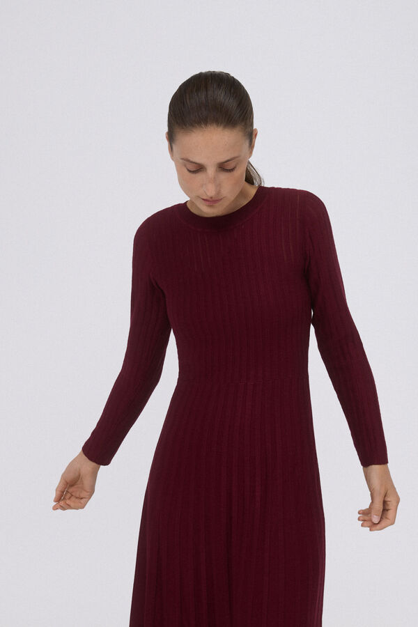 Pedro del Hierro Vestido de punto canal&eacute; Morado