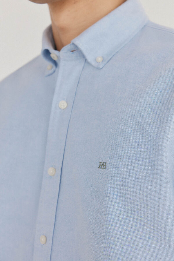 Pedro del Hierro Camisa iconic oxford liso Azul