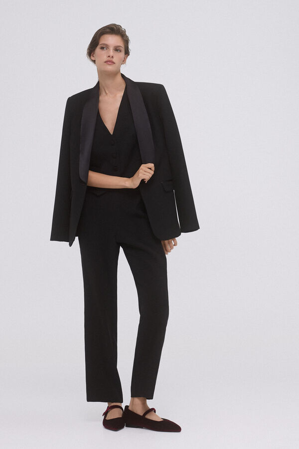 Pedro del Hierro Pantal&oacute;n smoking Negro