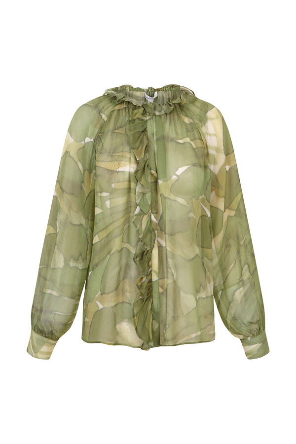 Pedro del Hierro Blusa estampada Verde