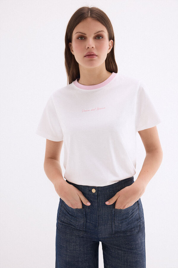 Pedro del Hierro T-shirt de contraste pedro del hierro Rosa
