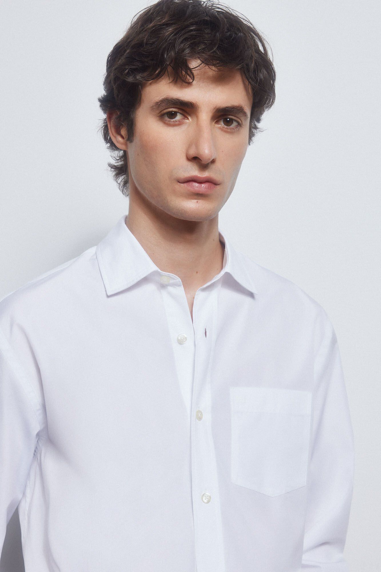 Pedro del Hierro Camisa popelina tecido italiano