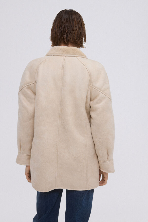 Pedro del Hierro Abrigo doble faz Beige