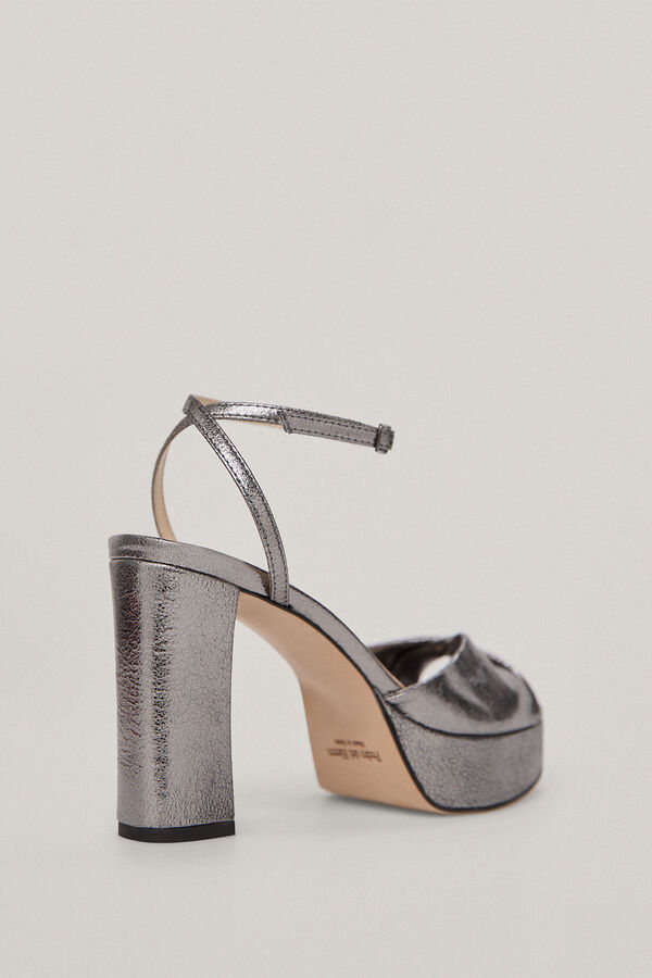 Pedro del Hierro Sandalia plataforma piel Cizento