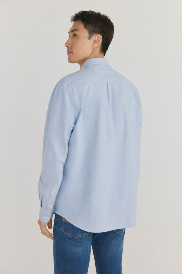 Pedro del Hierro Camisa iconic oxford liso Azul