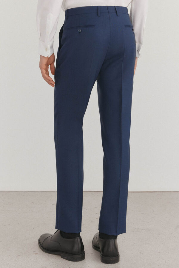Pedro del Hierro Cal&ccedil;as xadrez slim fit Azul