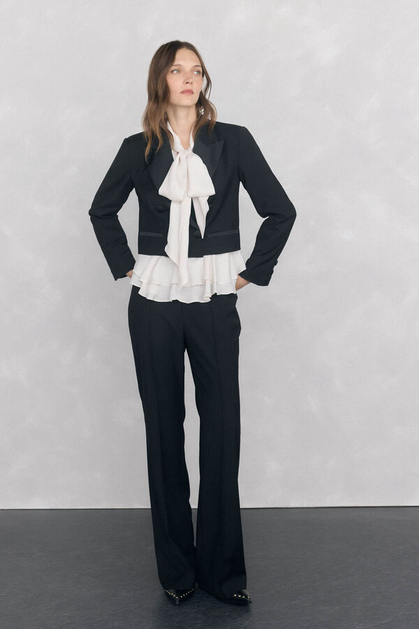 Pedro del Hierro Blazer curto preto Preto