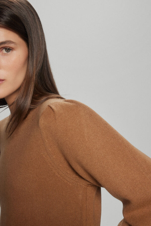 TFP by Tamara Falc&oacute; Jersey frunces lana cashmere Beige