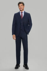 Pedro del Hierro Chaleco microcuadro Azul