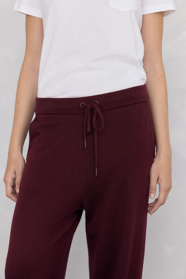 Pedro del Hierro Pantal&oacute;n de punto activewear Burdeos