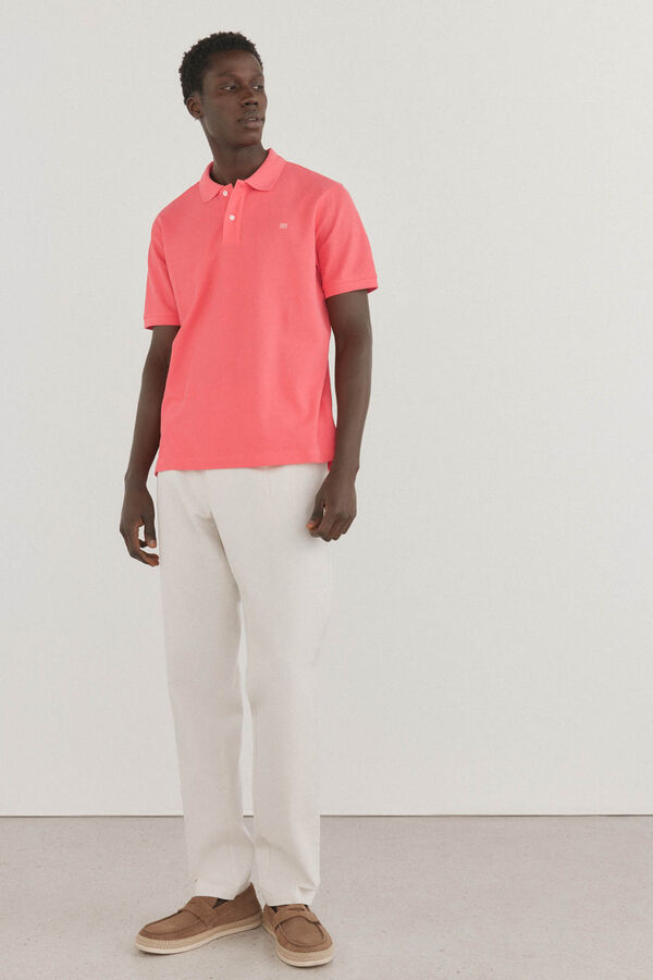 Pedro del Hierro Polo b&aacute;sico piqu&eacute; Coral