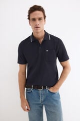 Pedro del Hierro Polo com textura Azul