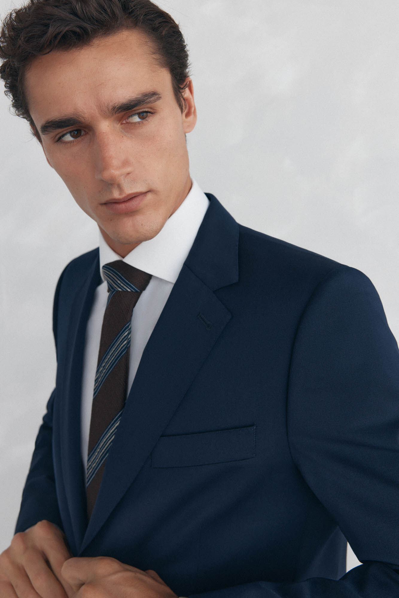 Pedro del Hierro Americana lisa bi-stretch tailored
