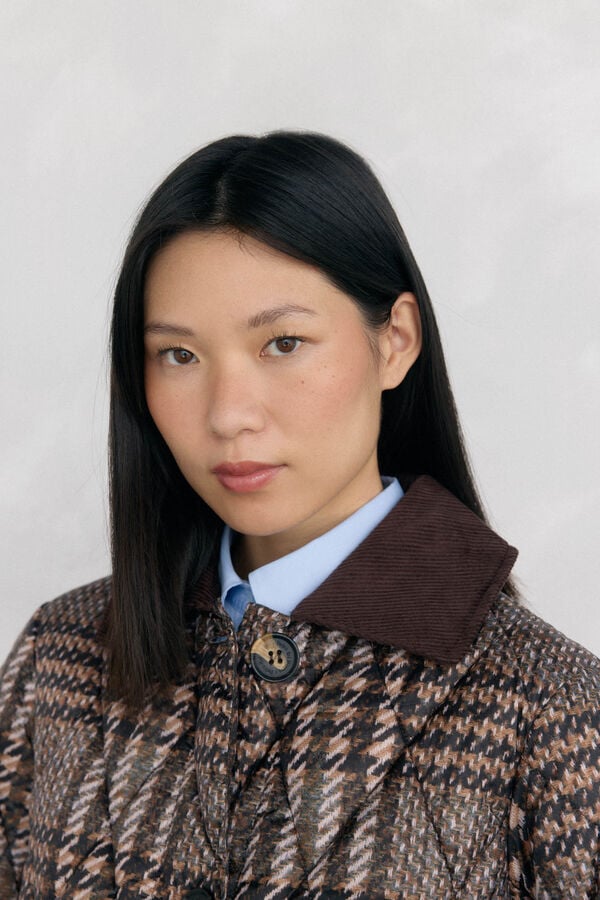 Pedro del Hierro Ultralight corto estampado Marr&oacute;n