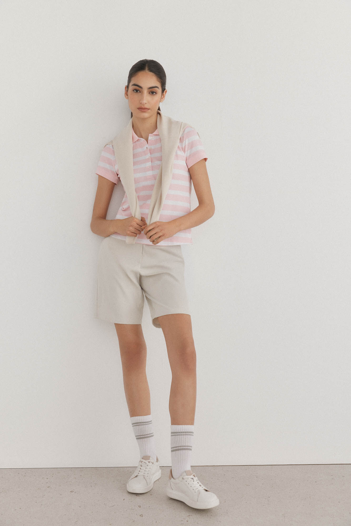 Pedro del Hierro Polo de golfe riscas
