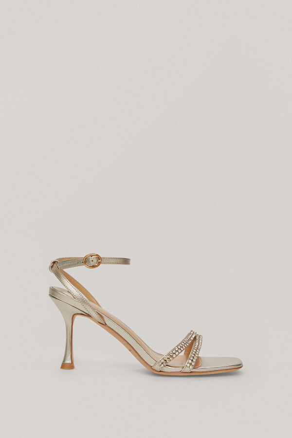 Pedro del Hierro Sandalia piel tac&oacute;n Amarillo