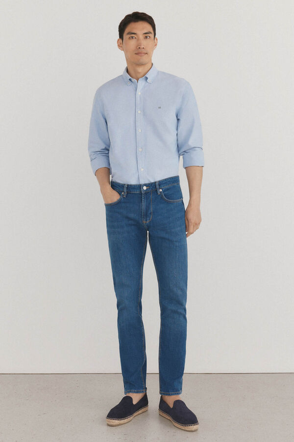 Pedro del Hierro Camisa iconic oxford liso Azul