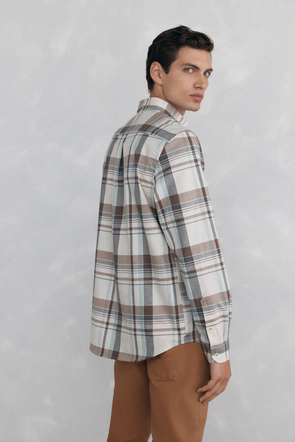 Pedro del Hierro Sarja xadrez suave Beige