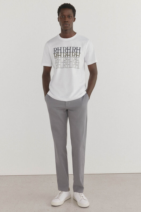 Pedro del Hierro Camiseta com logo estampado Branco