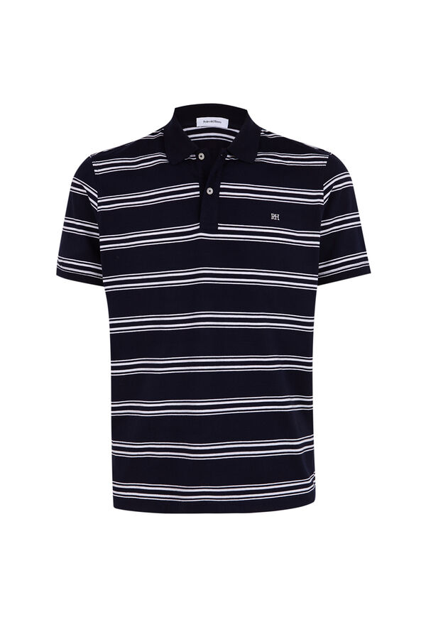 Pedro del Hierro Polo &agrave;s riscas Azul