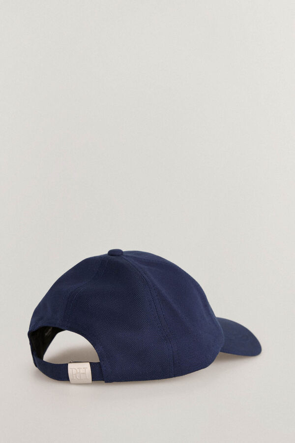 Pedro del Hierro Gorra visera textil lino Azul