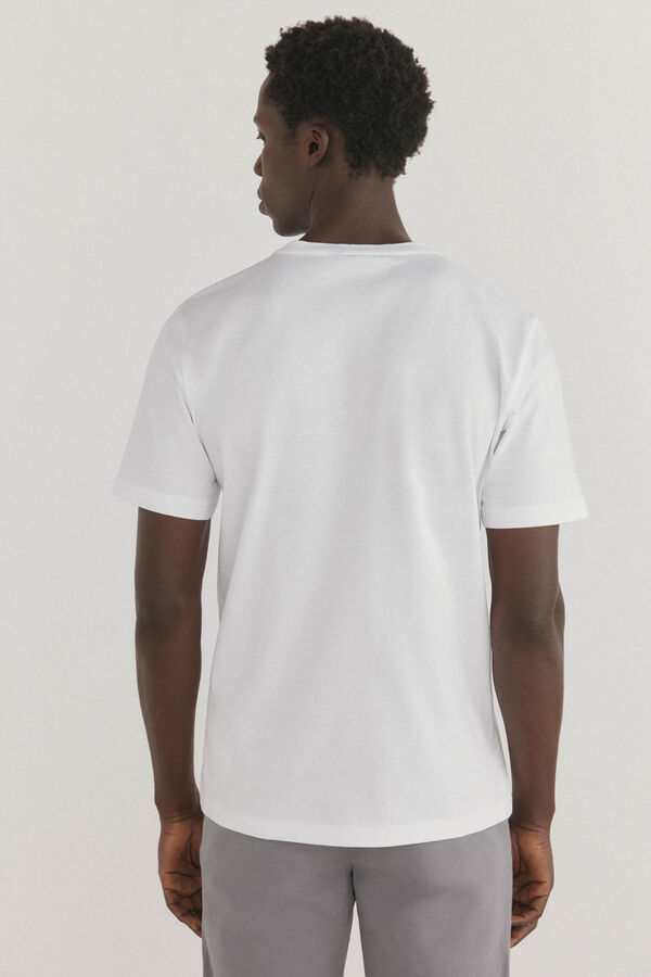 Pedro del Hierro Camiseta com logo estampado Branco